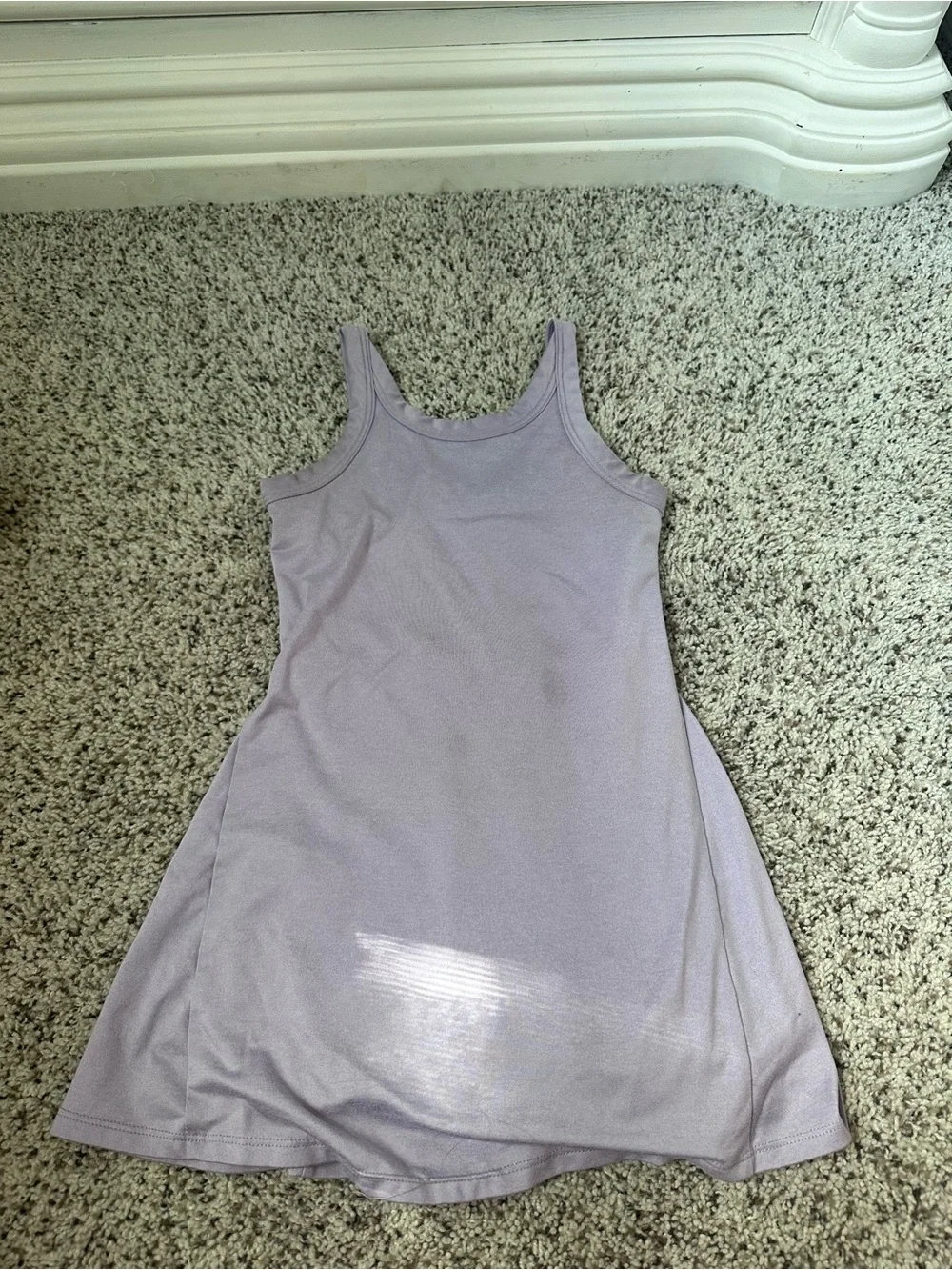Old Navy pair Lavender and Hot Pink active Tank Dresses with shorts under- Girl